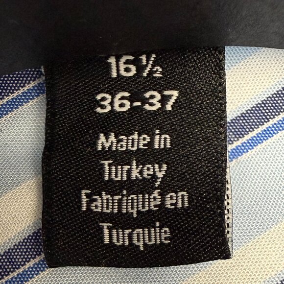 NWT Men's NORDSTROM Tech-Smart Trim Fit Easy Care Dress Shirt | 16.5 X 36-37 - Picture 7 of 9